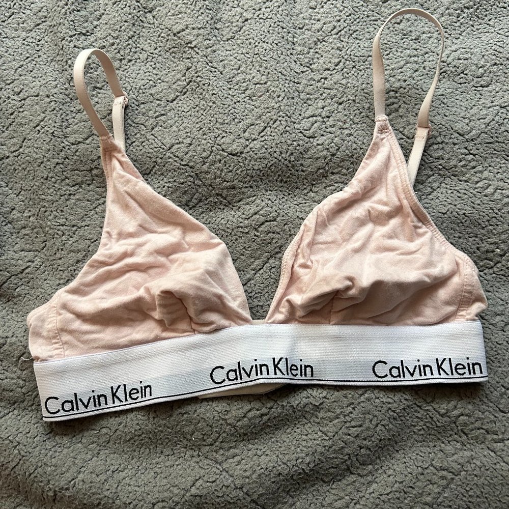 Light Pink Calvin Klein Bralette Size S